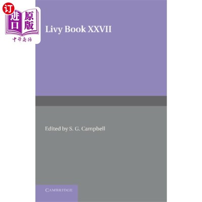 海外直订Livy Book XXVII 李维书第二十七章