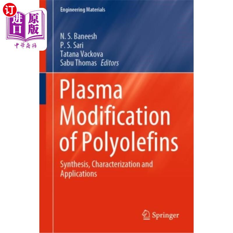 海外直订Plasma Modification of Polyolefins 聚烯烃的等离子体改性
