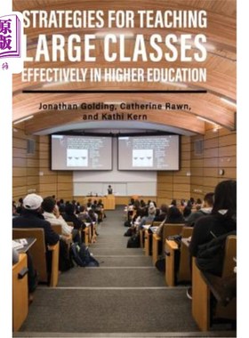 海外直订Strategies for Teaching Large Classes Effectively in Higher Education 高等教育大班有效教学策略