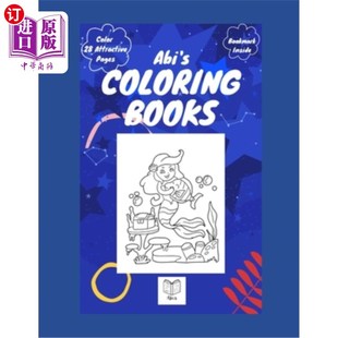 海外直订Abi's Coloring Book 阿比的画册