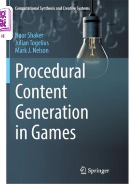海外直订Procedural Content Generation in Games 游戏中的程序性内容生成