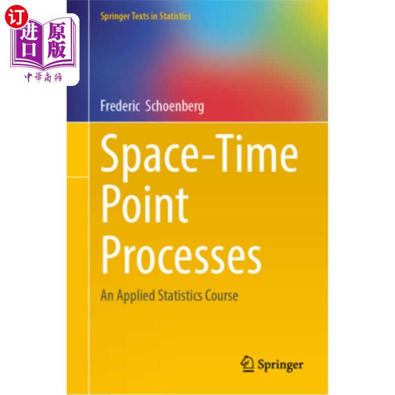 海外直订Space-Time Point Processes: An Applied Statistics Course 时空点过程:应用统计学课程