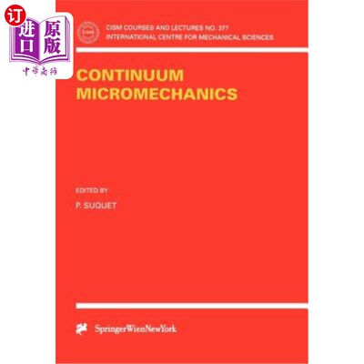 海外直订Continuum Micromechanics 连续体细观力学