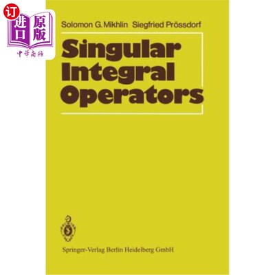海外直订Singular Integral Operators 奇异积分算子