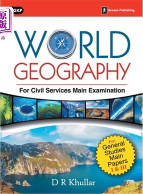 海外直订World Geography for Civil Services Main Examination 世界公务员主要考试地理