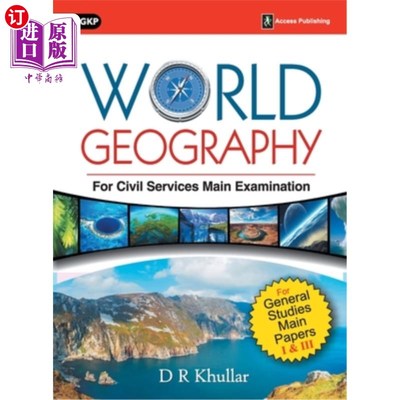 海外直订World Geography for Civil Services Main Examination 世界公务员主要考试地理