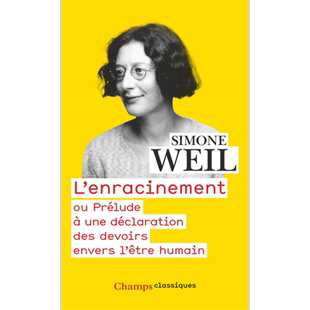 西蒙娜 薇依 扎根 人类责任宣言绪论 LEnracinement ou Prelude a une declaration 法文原版 Simone Weil【中商原版】
