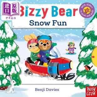 Fun 儿童绘本 Bizzy Snow 6岁 现货 小熊很忙：24 Bear Benji 动物故事 英文原版 中商原版 Davies