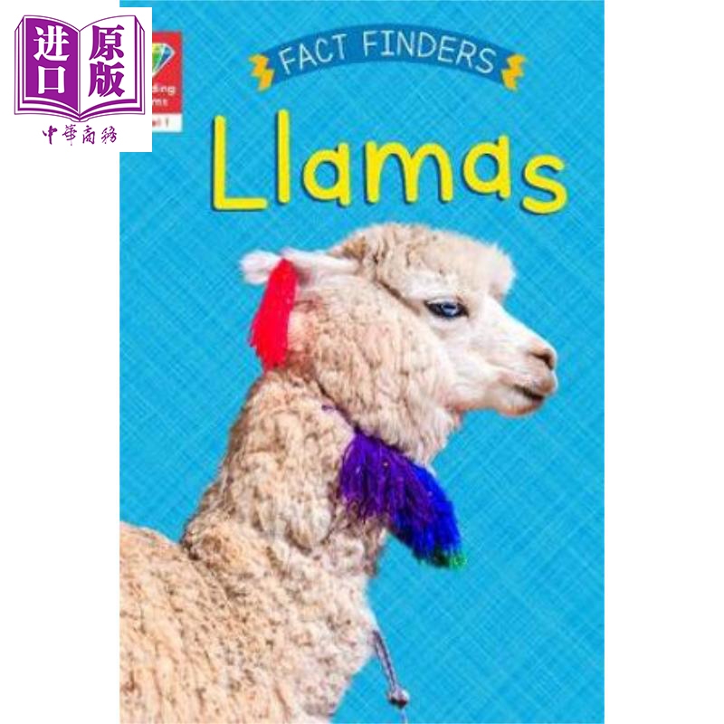 现货 Reading Gems Fact Finders: Llamas Level 1 宝石百科小读本1级 羊驼 分级阅读 英文原版 儿童动物科普读物【中商原版】