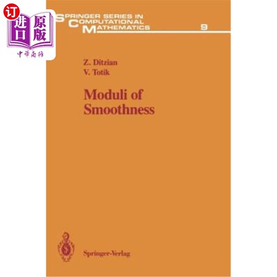 海外直订Moduli of Smoothness 模的平滑度