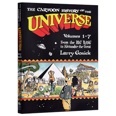 漫画宇宙史1 卷1 7 漫画世界史 英文原版 The Cartoon History of the Universe 拉里 戈尼克 Larry Gonick 漫画科普【中商原