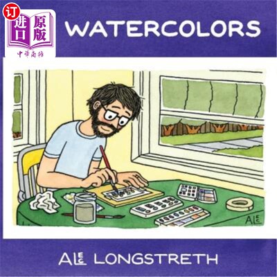 海外直订100 Watercolors 100年水彩画