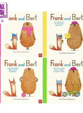 Frank and Bert 弗兰克和伯特4册 骑单车Ride a Bike 英文原版进口儿童绘本故事图画书 Chris Naylor-Ballesteros【中商原版?