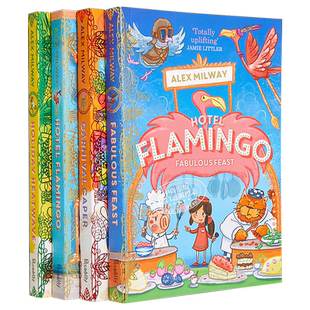Hotel Flamingo 1-4 火烈鸟公馆4册 儿童故事绘本 幽默小说图画书 英文原版 进口图书 6-9岁 儿童读物【中商原版】