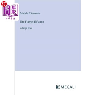 Fuoco large 海外直订The 火焰;Il print Fuoco：大号字体 Flame;