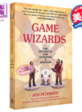 预售 游戏向导 龙与地下城的史诗之战 英文原版 Game Wizards The Epic Battle for Dungeons and Dragons Jon Peterson【中商原版