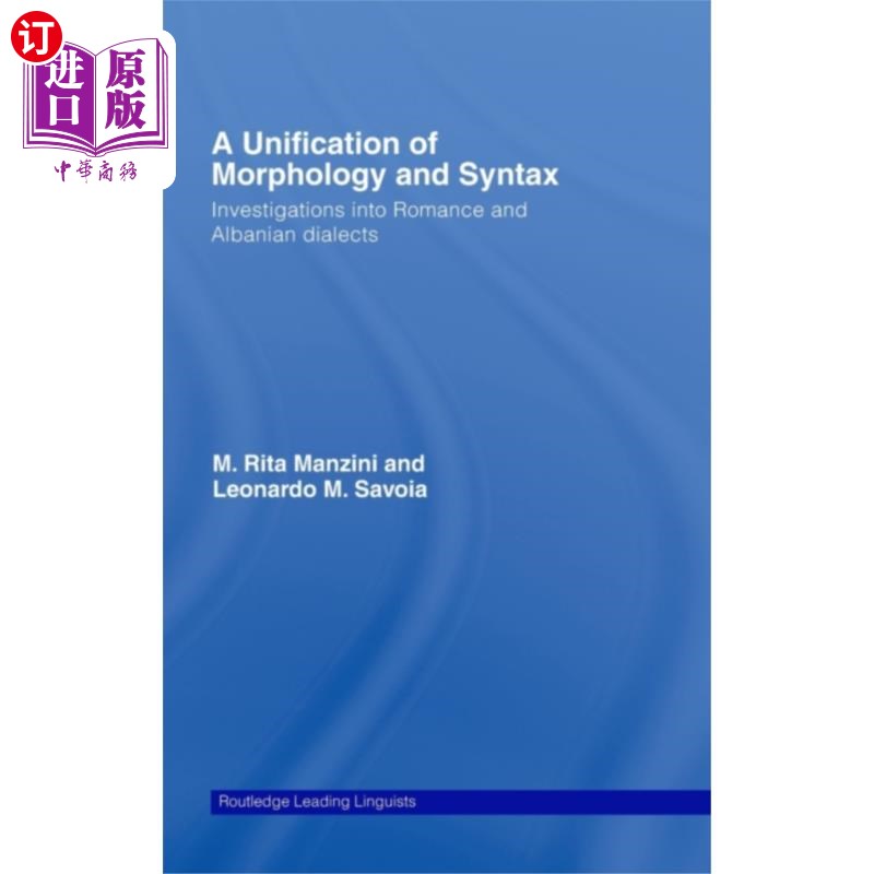 海外直订Unification of Morphology and Syntax 词法与句法的统一