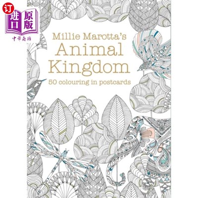 海外直订Millie Marotta's Animal Kingdom Postcard Box 米莉·马洛塔的动物王国明信片盒