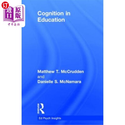 海外直订Cognition in Education 教育认知