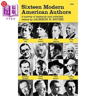 Criticism 研究与批评综述 Authors Research Survey American 十六位现代美国作家 海外直订Sixteen and Modern