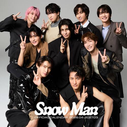 写真学年历2026.4-2027.3 日文原版日韩 浪花男子 Snow Man SixTONE Travis Japan 道枝骏佑目黑莲カレンダー【中商原版】