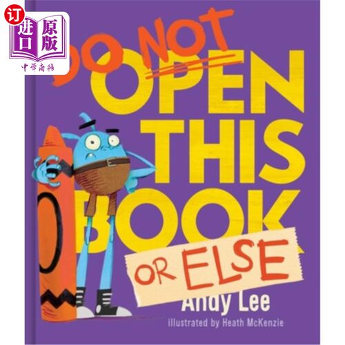 海外直订Do Not Open This Book or Else 不要打开这本书还是别的
