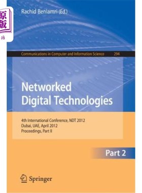 海外直订Networked Digital Technologies, Part II: 4th International Conference, Ndt 2012, 数字技术，第二部分:第4