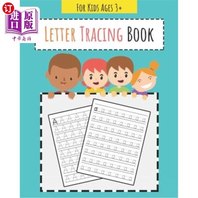海外直订Letter Tracing Book: Learn How to Write Alphabet A to Z Uppercase and Lowercase  字母追踪书：学习如何书写字