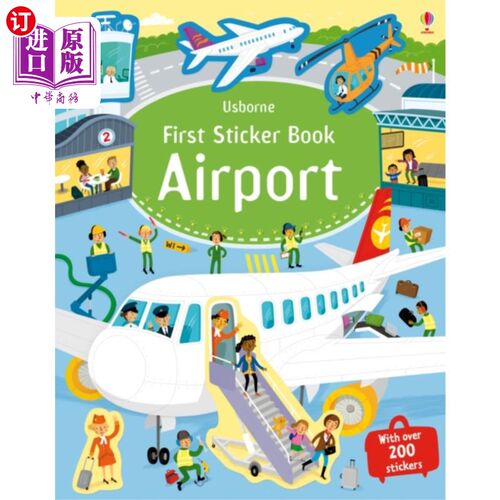 海外直订First Sticker Book Airport 第一本贴纸书机场