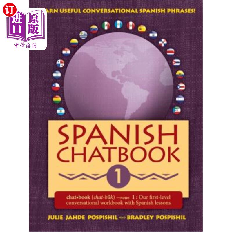 海外直订Spanish Chatbook 1: Our first-level conversational workbook with Spanish lessons 西班牙语会话手册1:我们的初