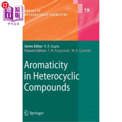 海外直订Aromaticity in Heterocyclic Compounds 杂环化合物的芳香性