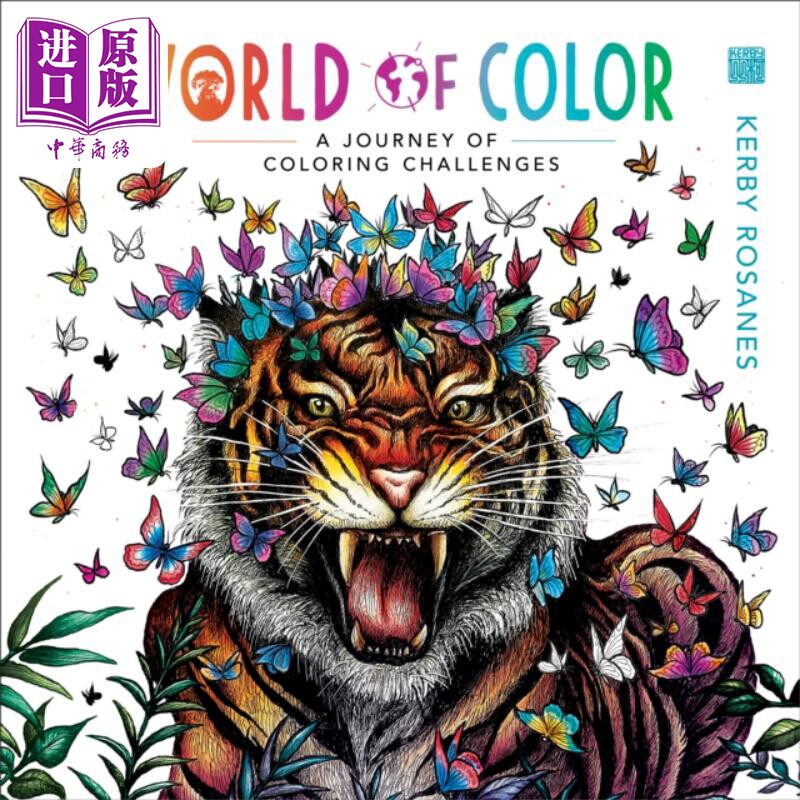 现货 颜色的世界 World of Color 英文原版 Kerby Rosanes 涂鸦 绘本 涂色书 填色寻物系列作者【中商原版】