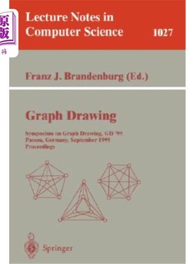 海外直订Graph Drawing: Symposium on Graph Drawing, Gd'95; Passau, Germany, September 20- 图形绘制:图形绘制研讨会，1
