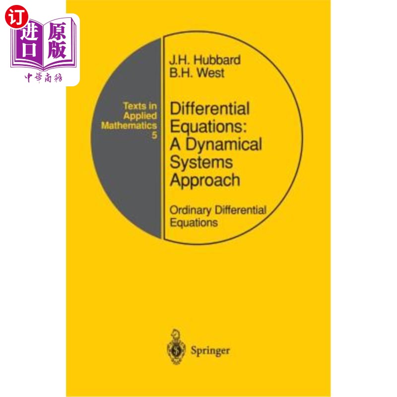 海外直订Differential Equations: A Dynamical Systems Approach: Ordinary Differential Equa 微分方程：动力学系统方法：
