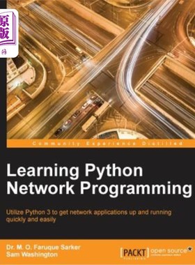 海外直订Learning Python Network Programming: Utilize Python 3 to get network application 学习Python