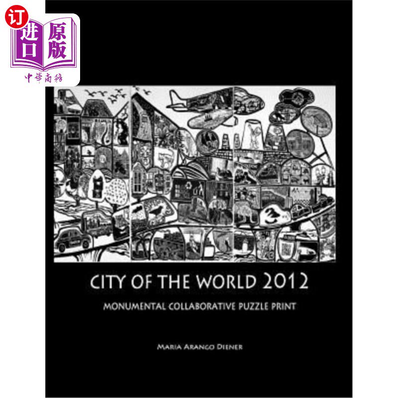 海外直订City of the World 2012: Monumental Collaborative Puzzle Print 2012世界之城:不朽的合作拼图印刷