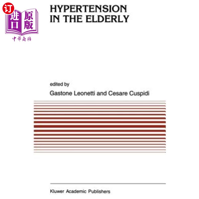 海外直订医药图书Hypertension in the Elderly 老年人的高血压