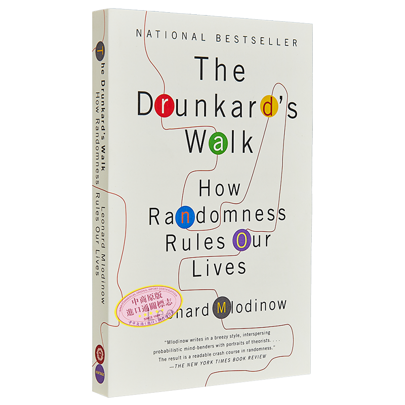 预售 醉汉的脚步 随机性如何主宰我们的生活 The Drunkards Walk 英文原版 Leonard Mlodinow【中商原版】