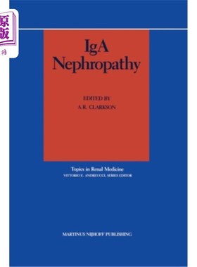 海外直订医药图书IgA Nephropathy 伊格氏免疫球菌肾病