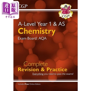 中商原版 Alevel英国中学高级水平考试化学修订练习 Practice Year Complete Chemistry 英国CGP教辅 Revision AQA