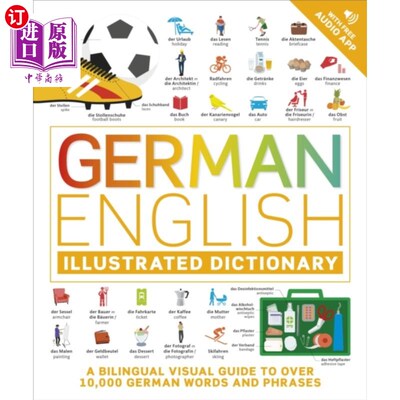 海外直订German English Illustrated Dictionary 德英插图词典