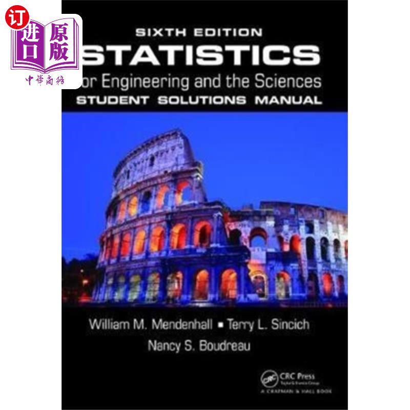 海外直订Statistics for Engineering and the Sciences Stud... 工程和科学统计学生解决方案手册