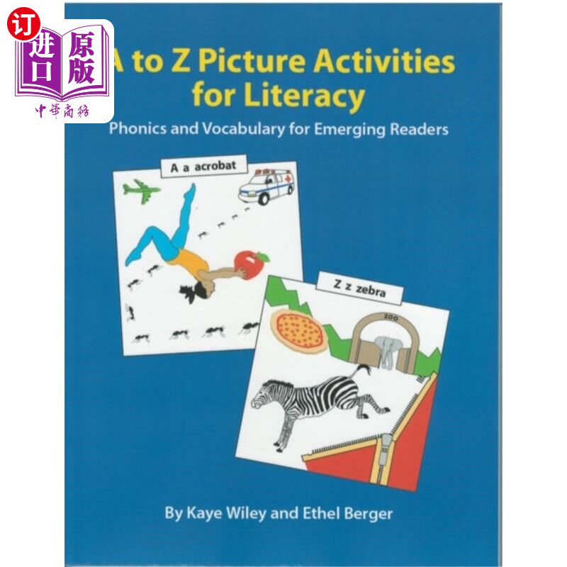 海外直订to Z Picture Activities for Literacy 到Z图片活动识字