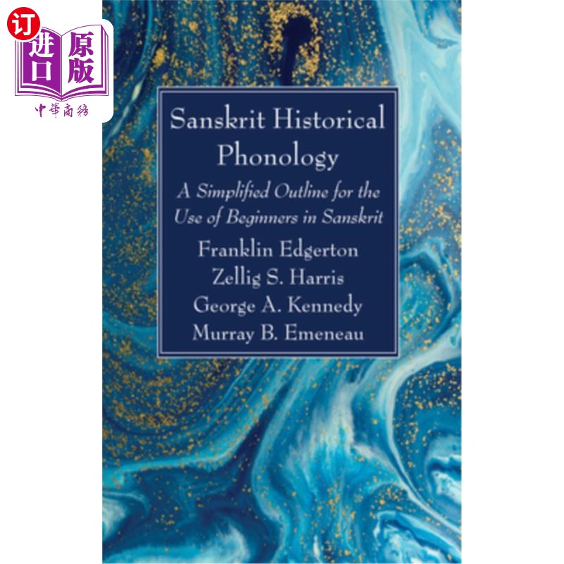 海外直订Sanskrit Historical Phonology 梵语历史音韵学:为梵语初学者使用的简化大纲图片