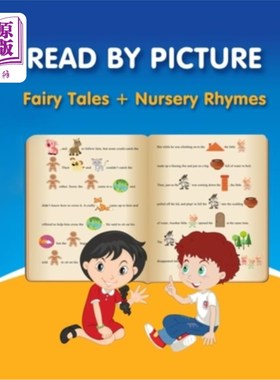 海外直订LEARN TO READ BY PICTURE. The funniest way begin to read and enjoy reading: Book 通过图片来学习阅读。开始阅