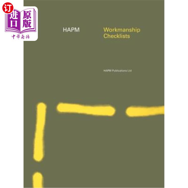海外直订Hapm Workmanship Checklists HAPM工艺清单