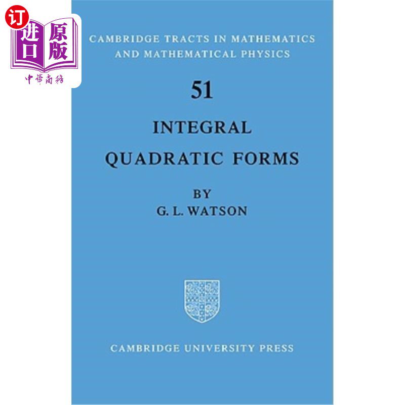海外直订Integral Quadratic Forms 积分二次型