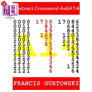 海外直订Abstract 摘要填字游戏4x6A14 Crossword 4x6A14