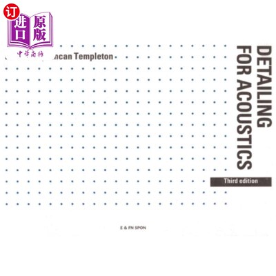 海外直订Detailing for Acoustics 声学细节