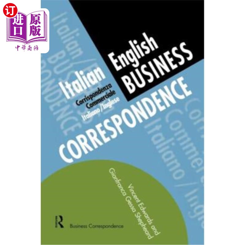 海外直订Italian/English Business Correspondence 意大利语/英语商务信函